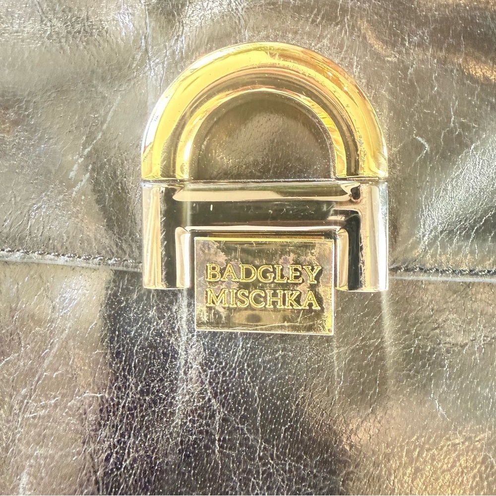 BADGLEY MISCHKA ladies patent leather, black bag excellent condition - Picture 5 of 14